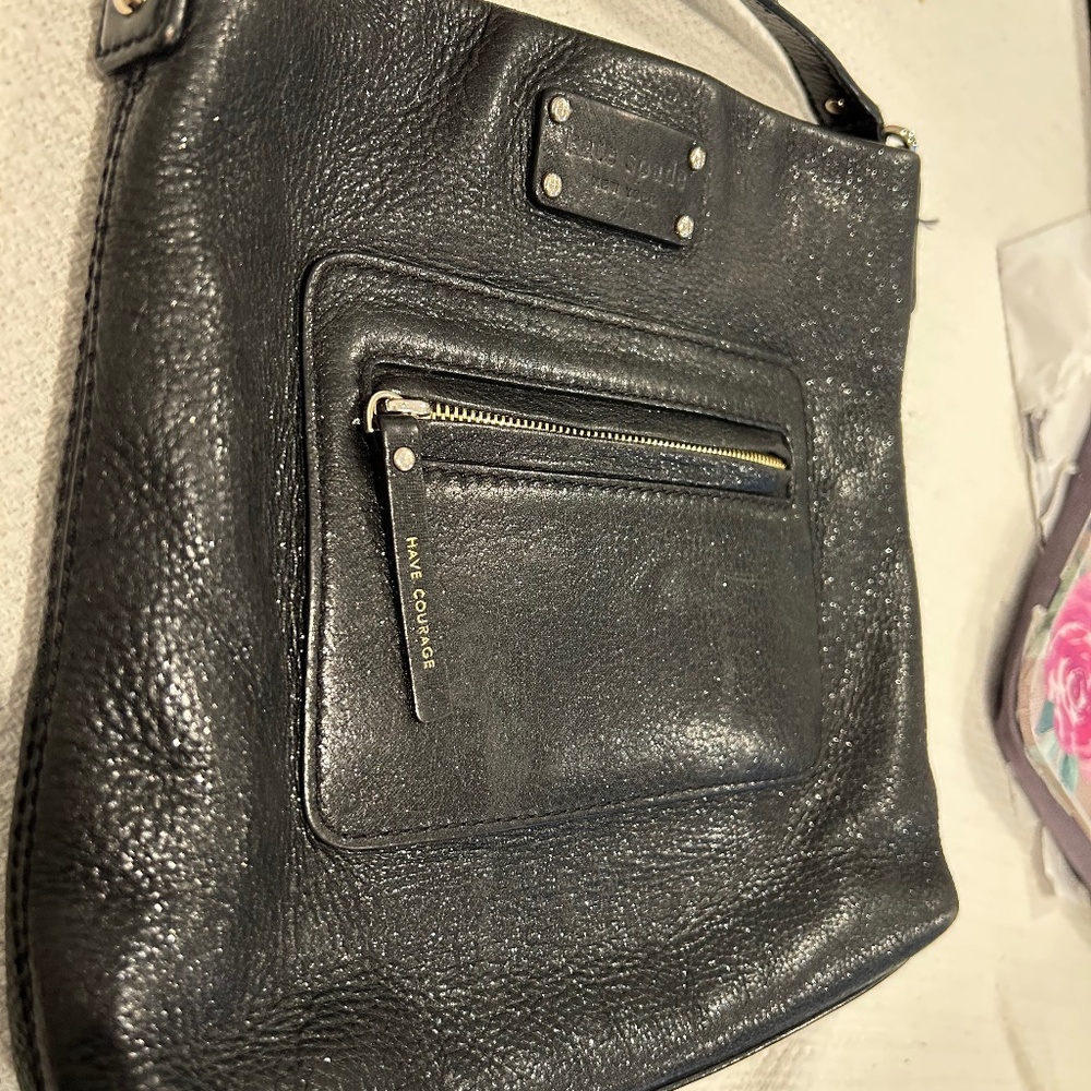 Kate Spade shimmer leather crossbody
